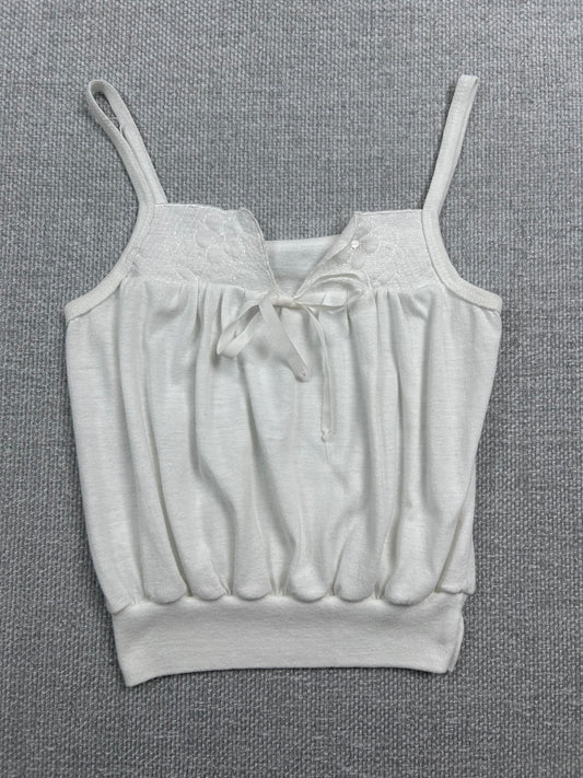 90's White Cotton Camisole