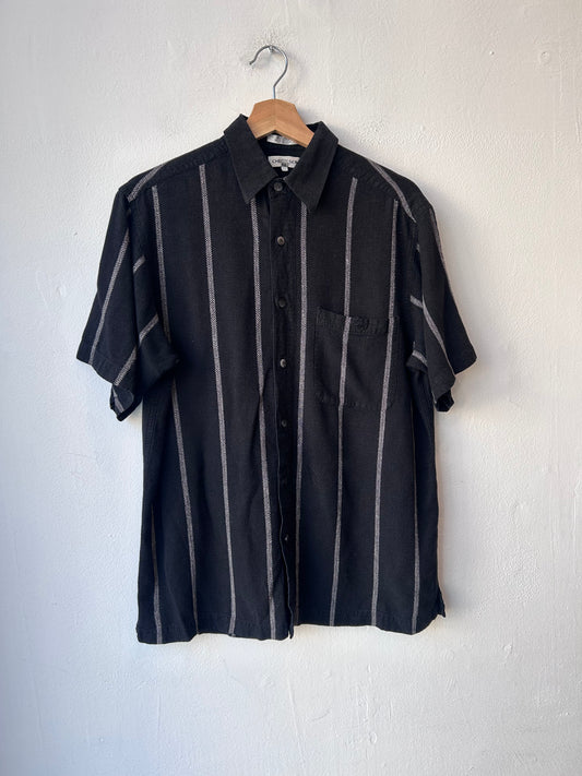90's Rayon/ Linen Button Up Shirt