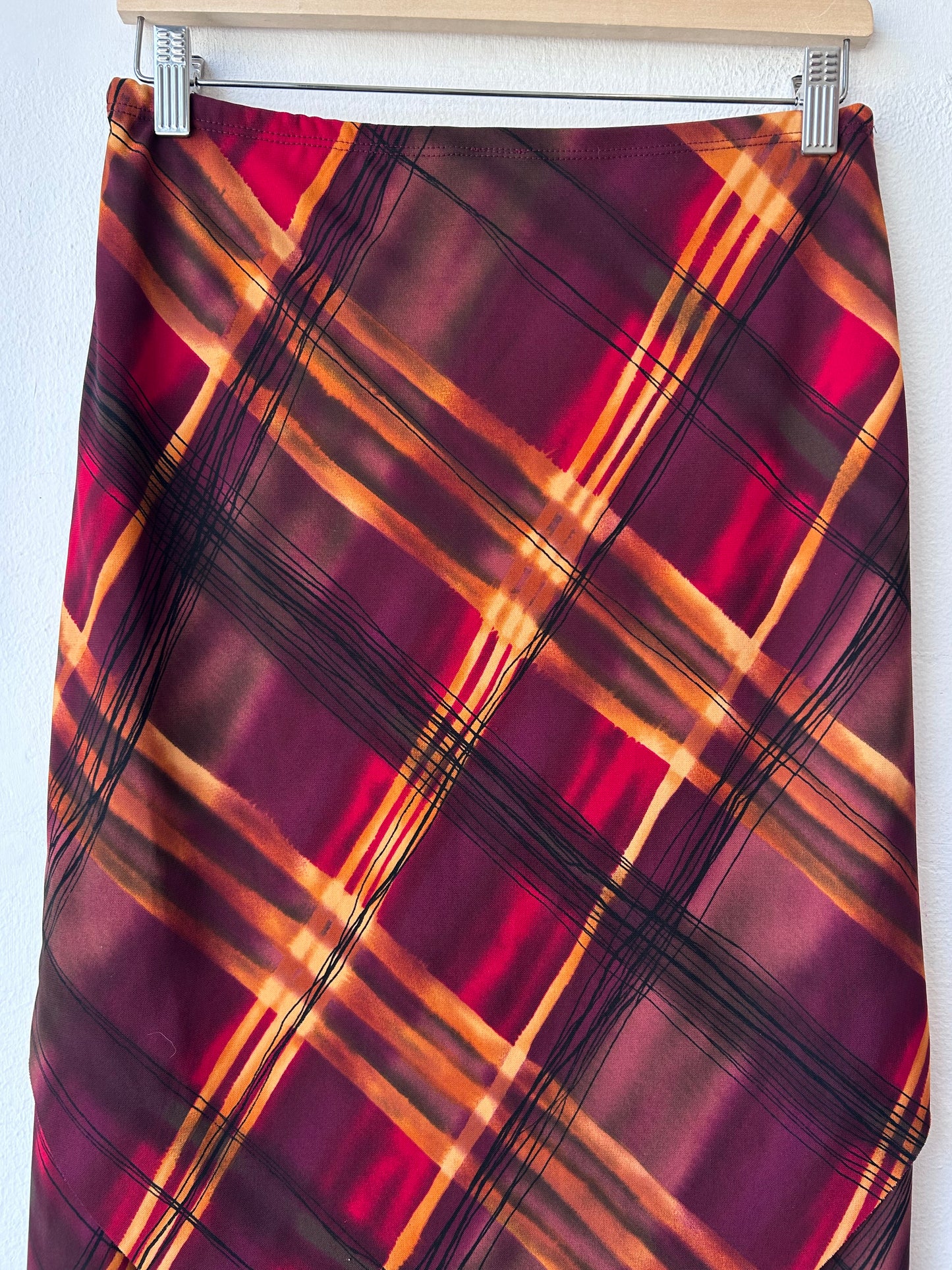 90’s Rough Plaid Skirt
