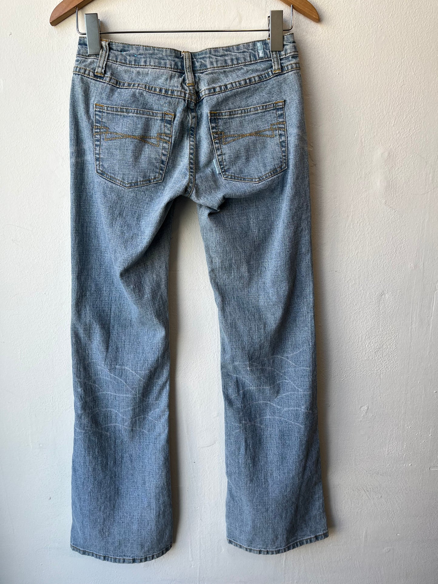 Y2K Low Rise Bedazzled Jeans 28”