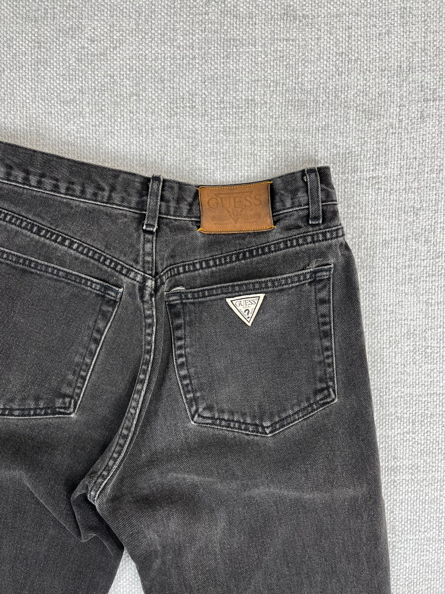90's Guess Black Jeans 28"