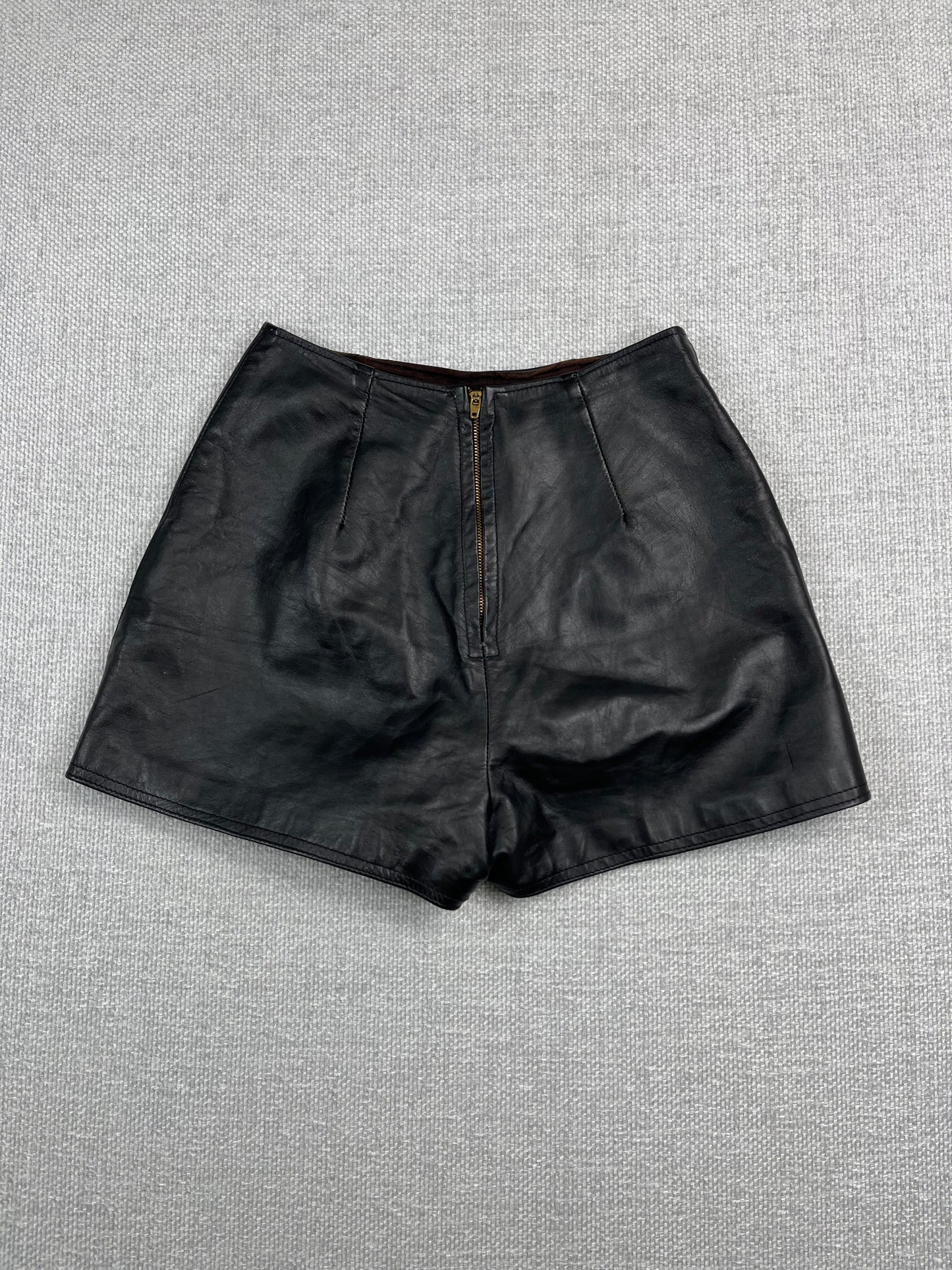 80's Leather Mini Skirt 26"
