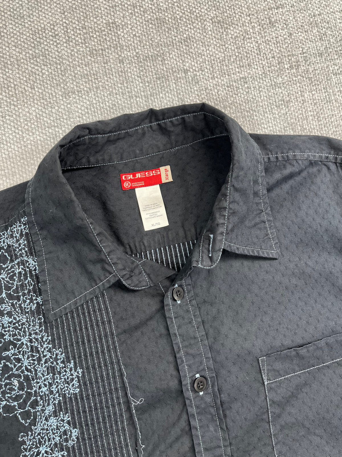 Y2K Guess Embroidered Button Up Shirt