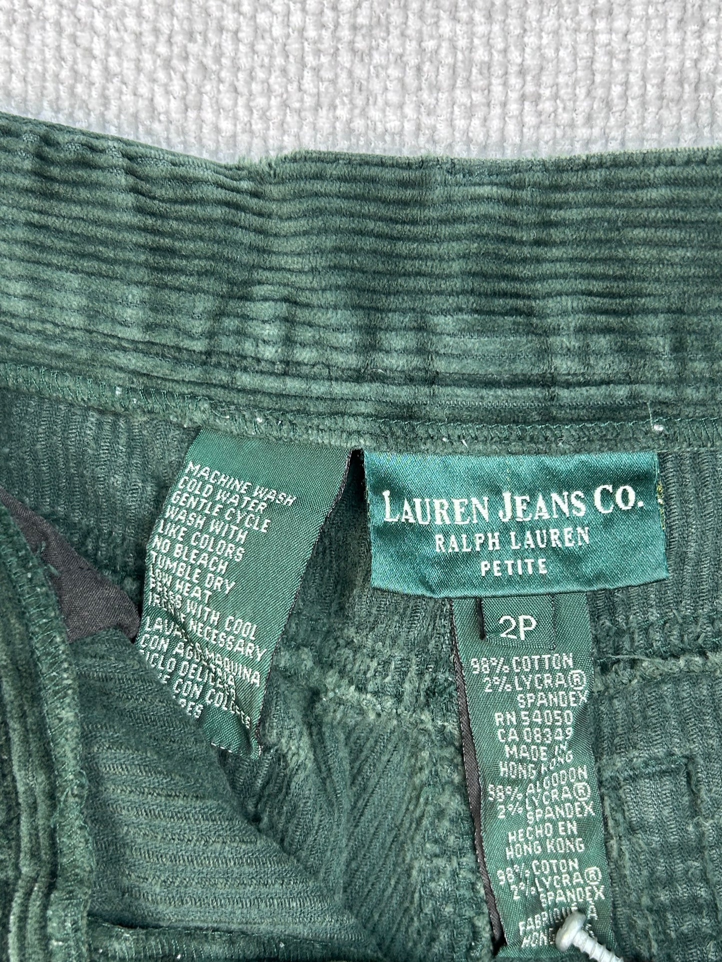 90's Ralph Lauren Green Corduroy Pants 25"