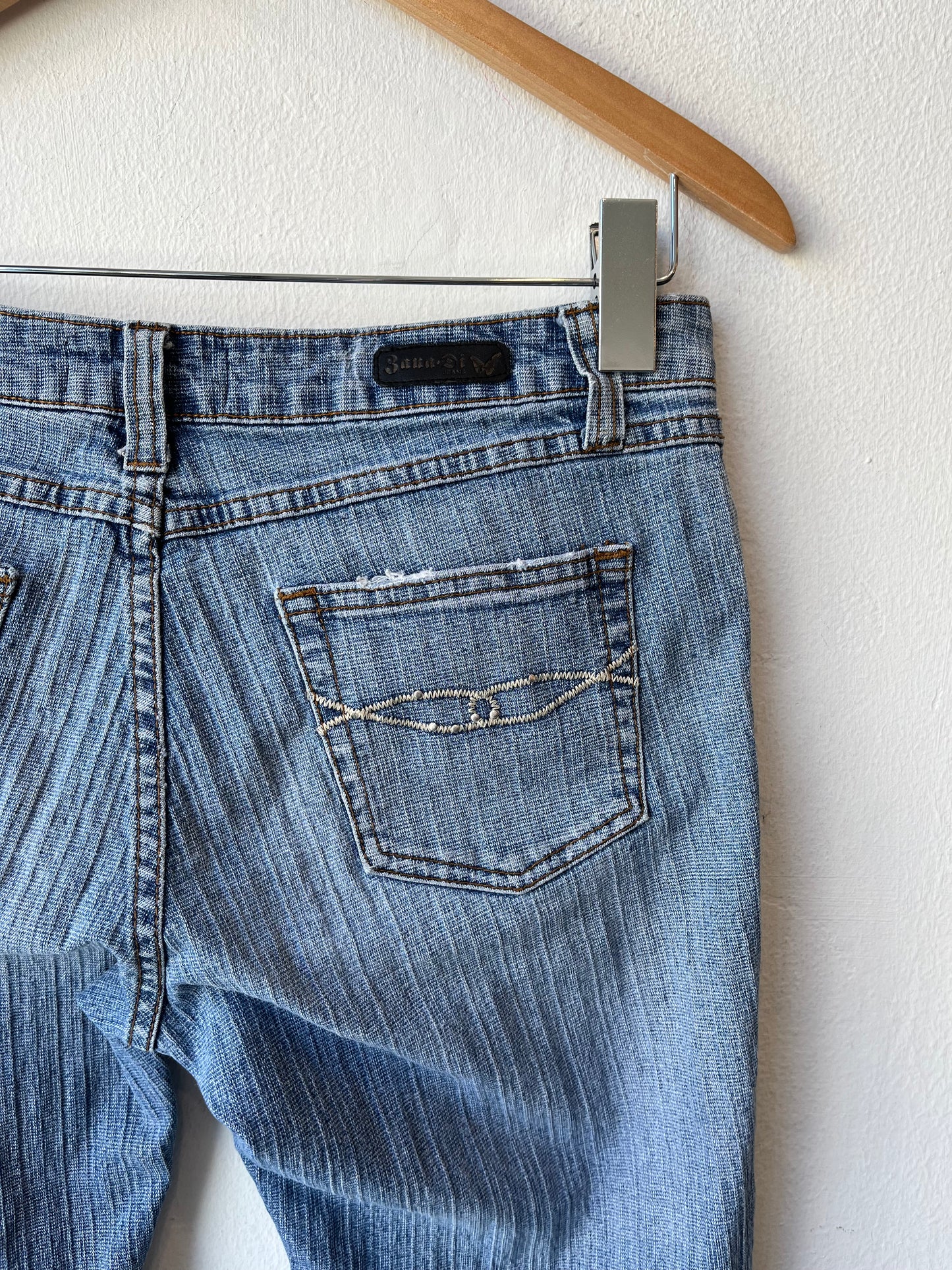 Y2K Low Rise Studded Jeans 30”
