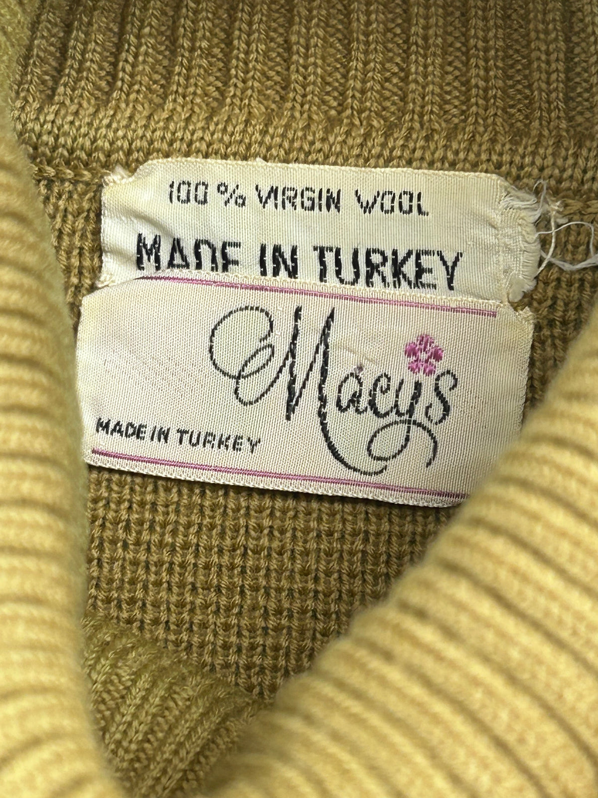 70's Wool Turtle Neck Sweater