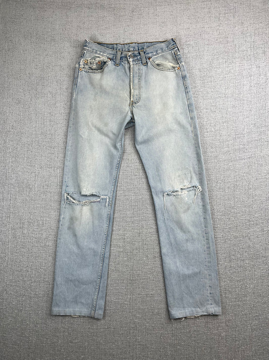 80's Levi's 501 Distressed Jeans 28"