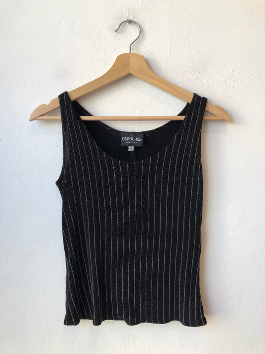 90's Sparkly Striped Tank