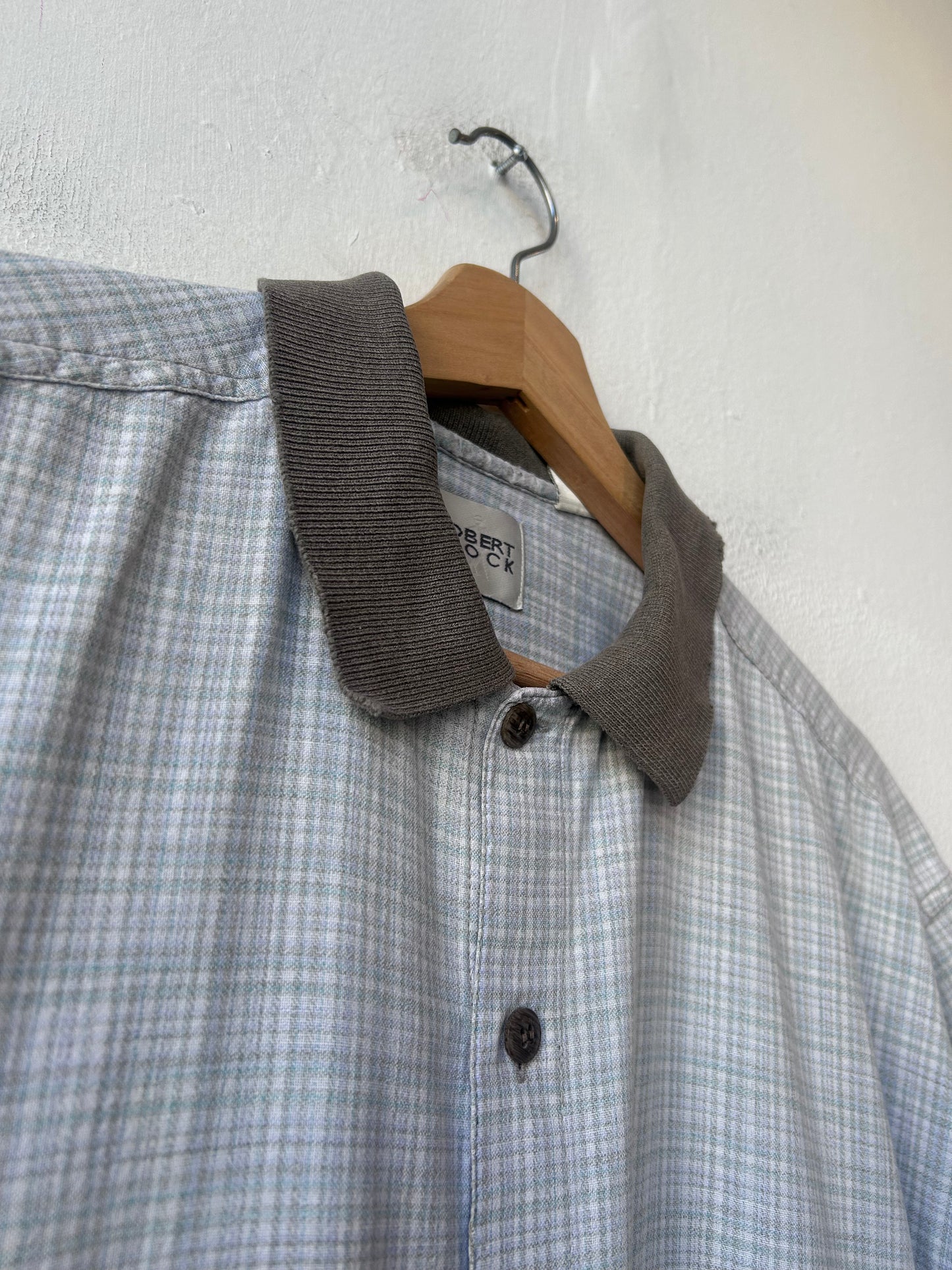 90's Plaid Cotton Button Up Shirt