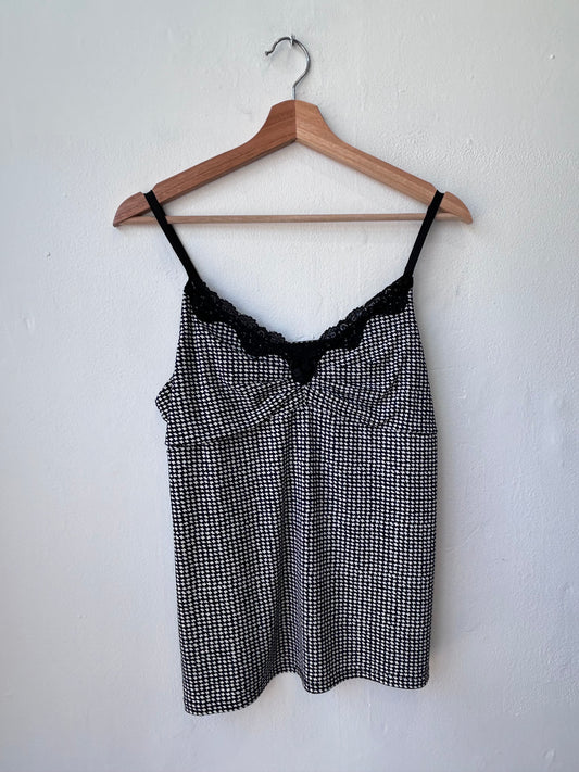 Y2K Houndstooth Camisole