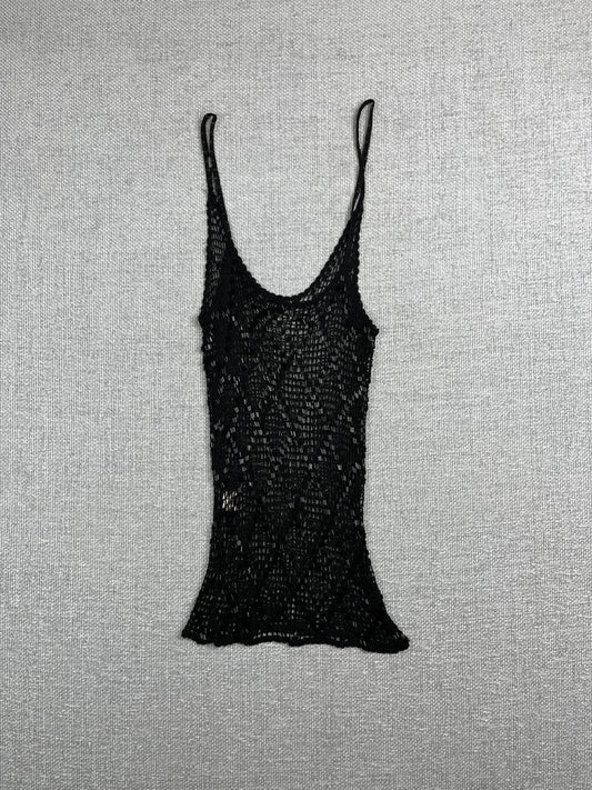 Y2K Beaded Crochet Tank Top