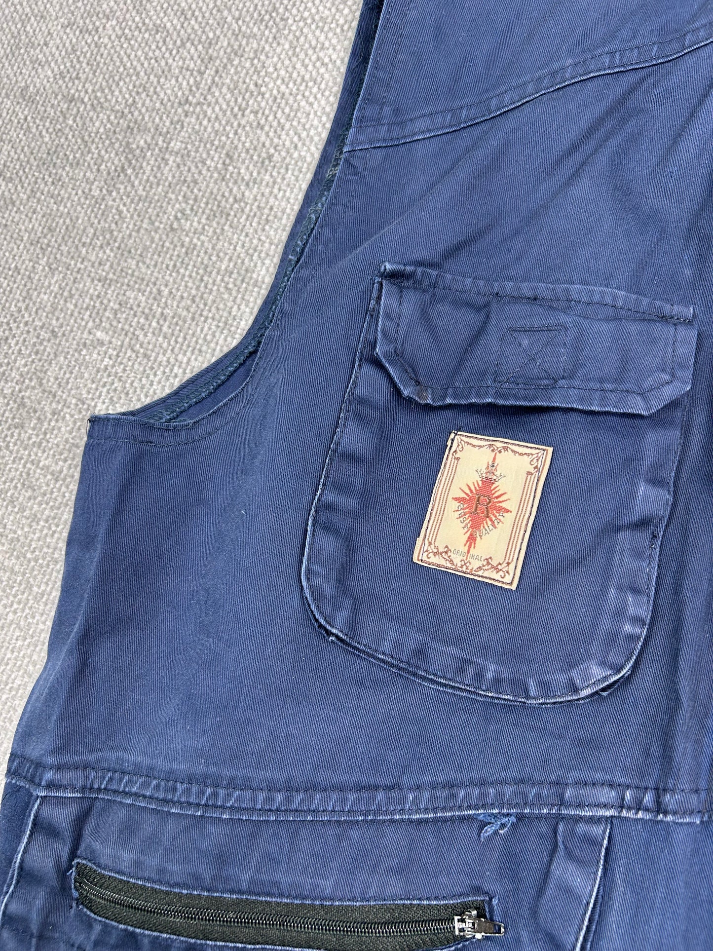 90's Navy Fishing Vest