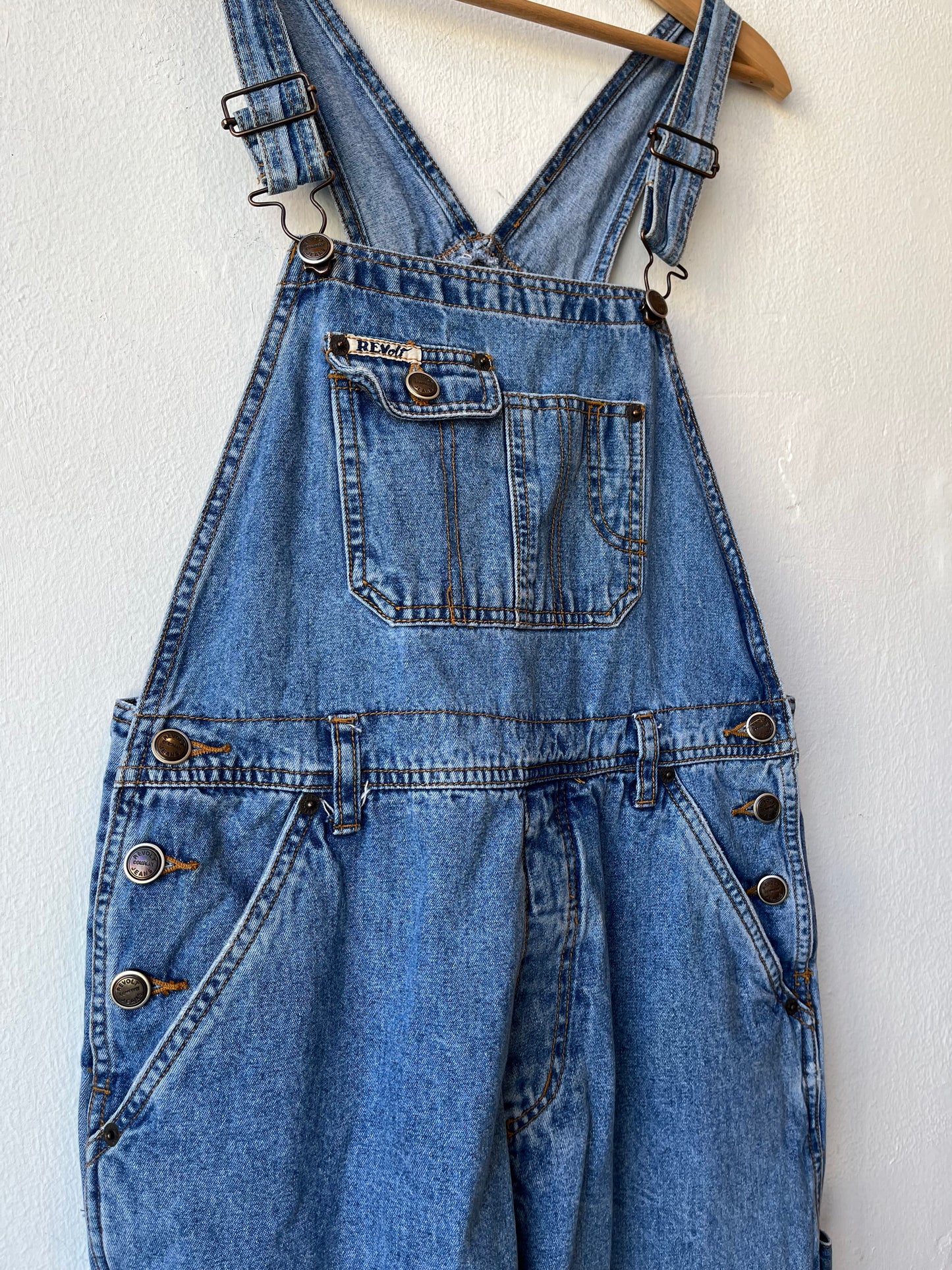 90's Revolt Denim Overalls
