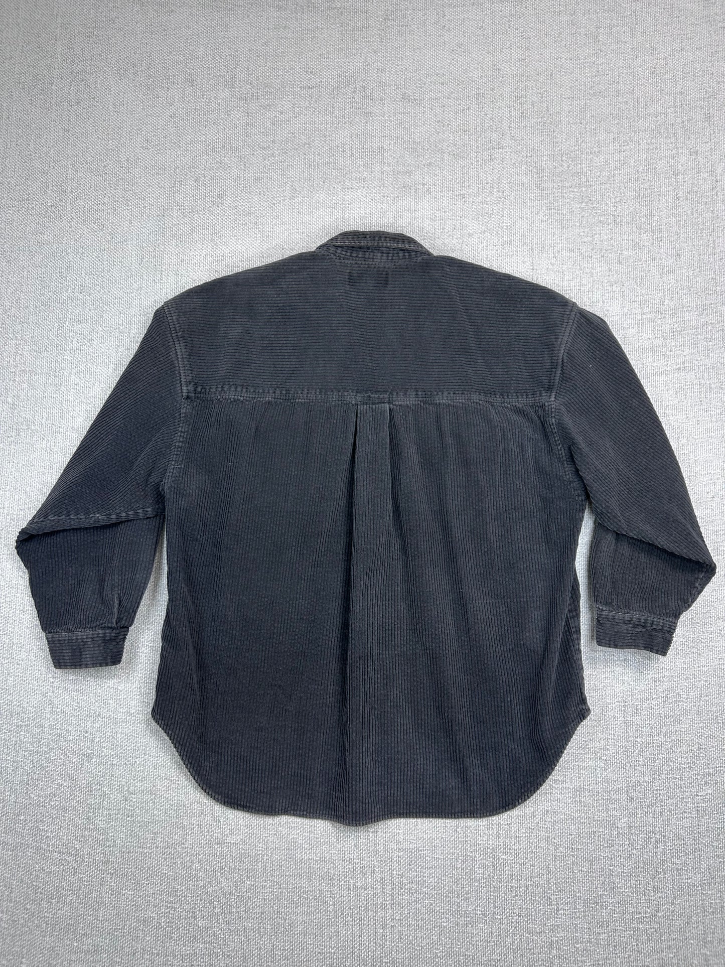 90's Black Corduroy Button Down Shirt