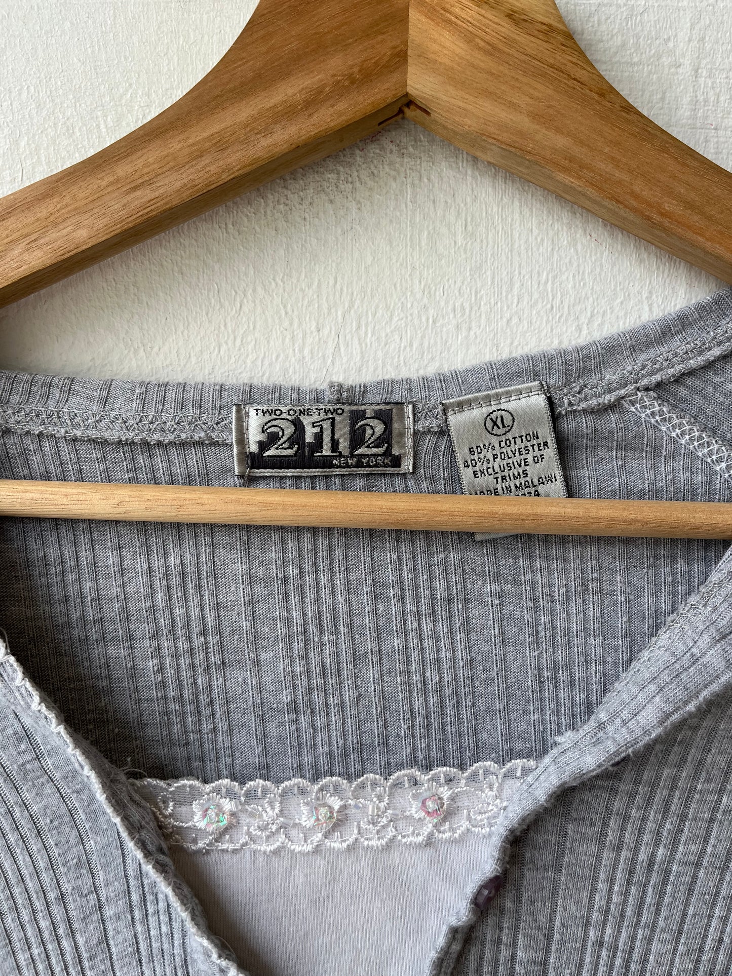 Y2K Hooded Henley Top