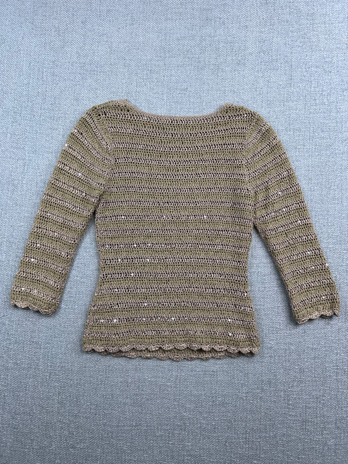 Y2K Knit 3/4 Sleeve Top