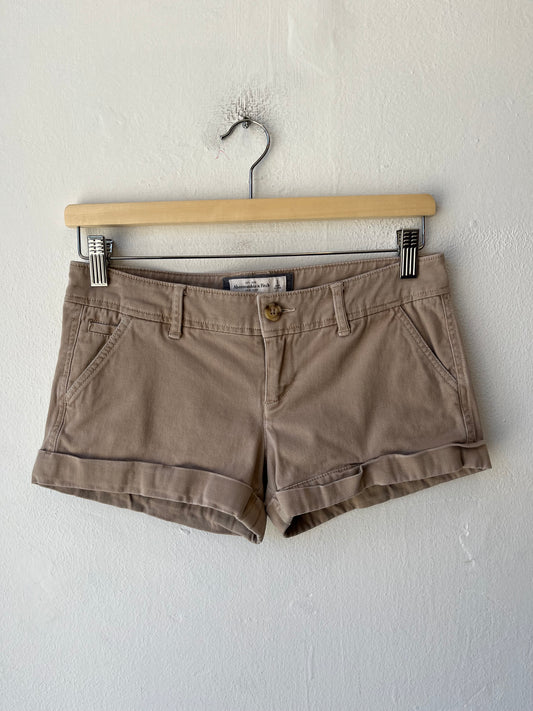 Y2K Cotton Mini Shorts 29"