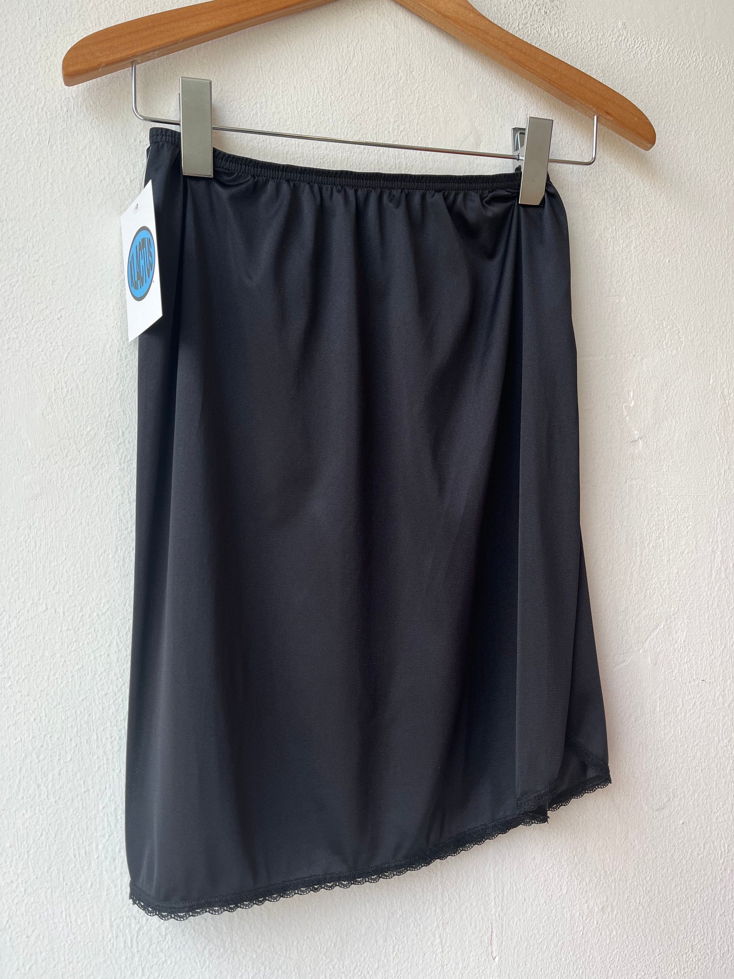 90's Black Slip Skirt 22- 25"