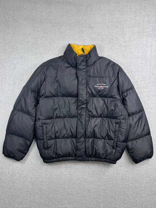 Y2K Polo Jeans Black Puffer Jacket
