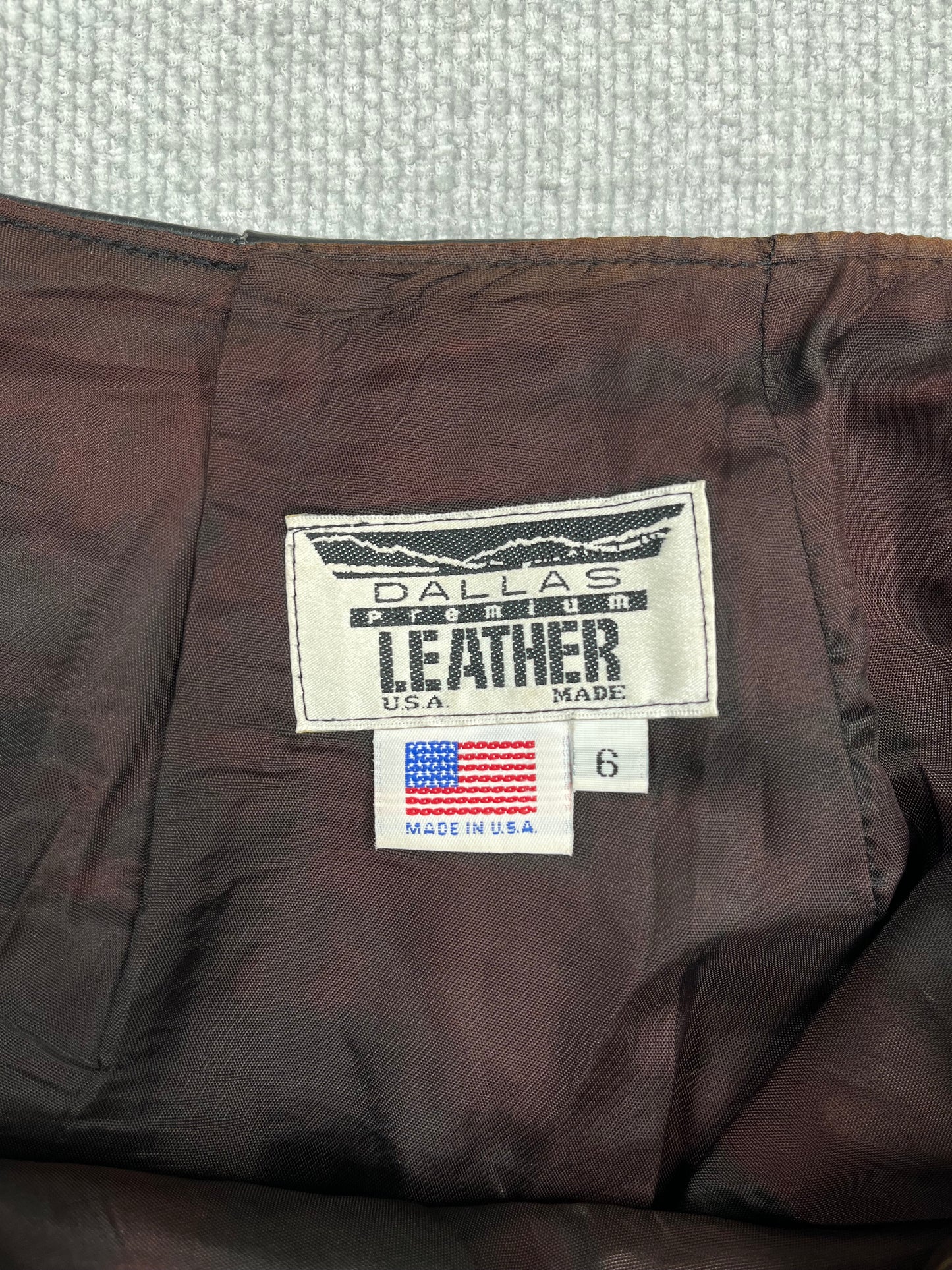 80's Leather Mini Skirt 26"