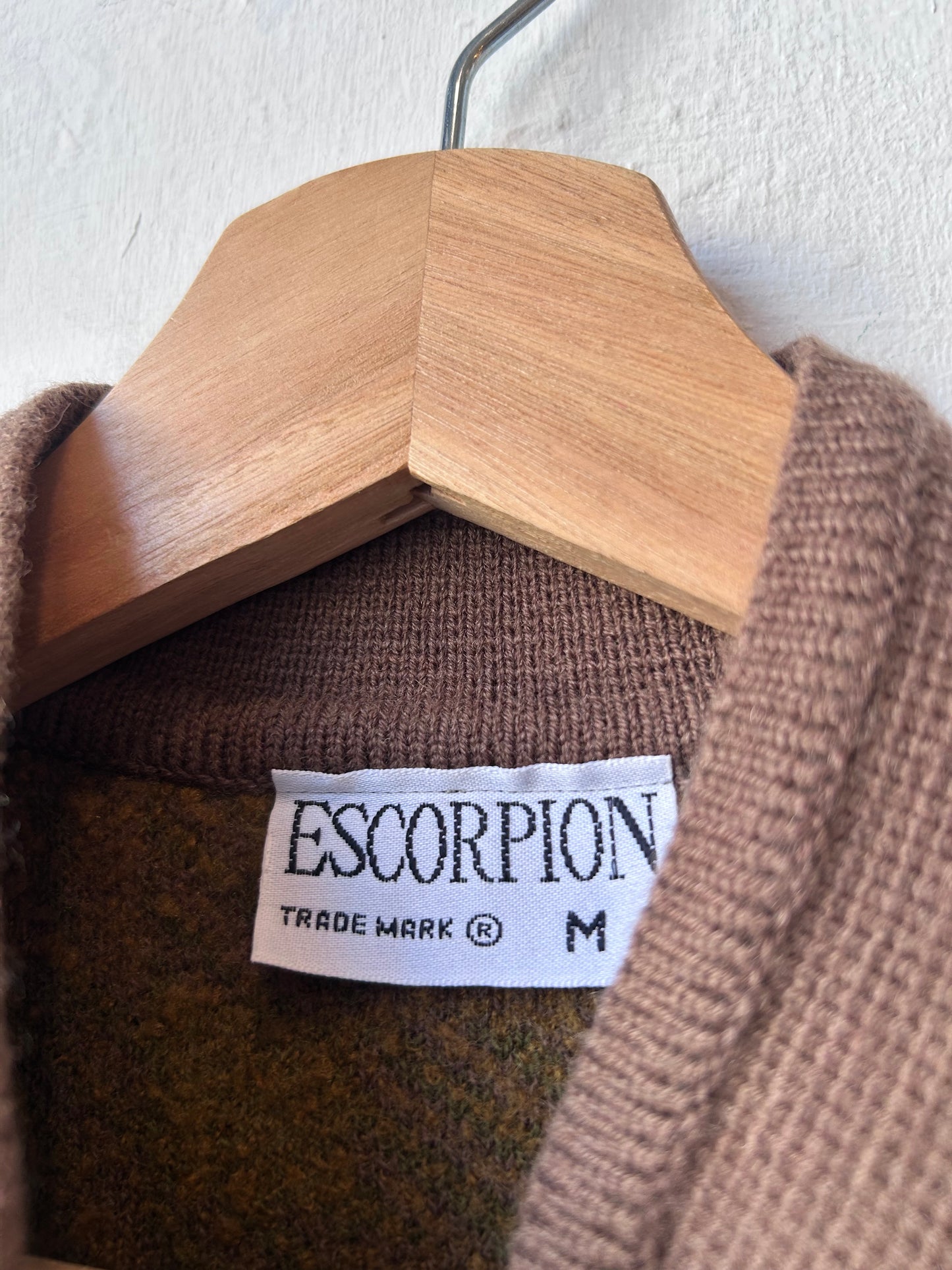 60’s Escorpion Wool Plaid Sweater