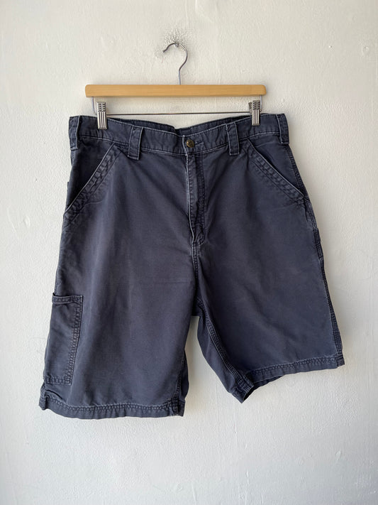 Y2K Navy Carhartt Shorts 35"