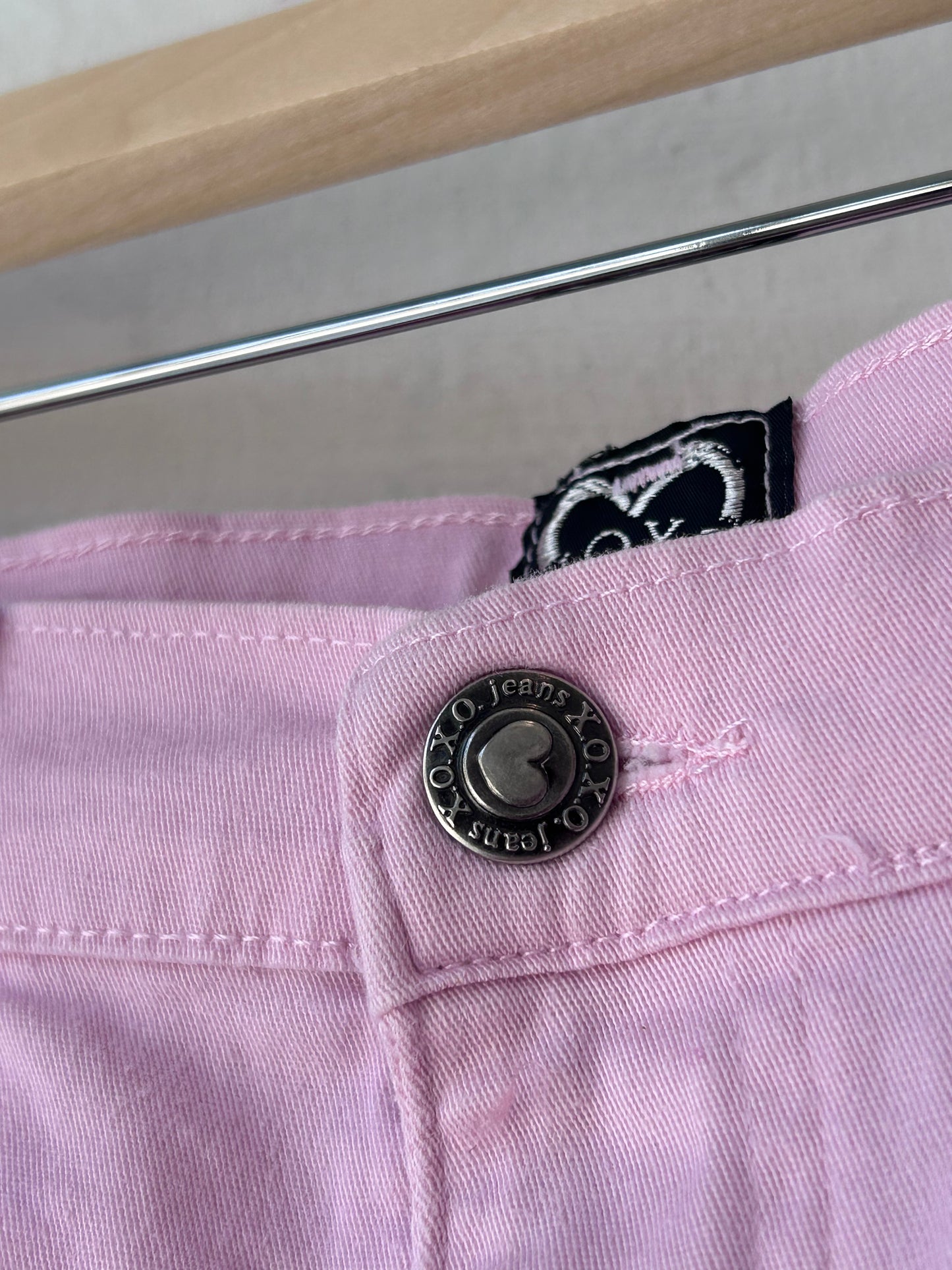 Y2K Pink Faded Mini Skirt 27”