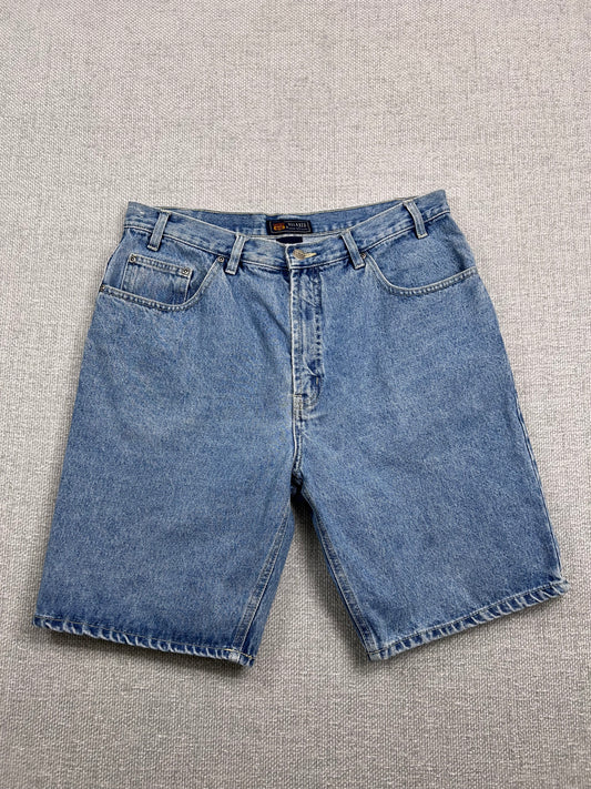 Y2K Relaxed Denim Shorts 33"