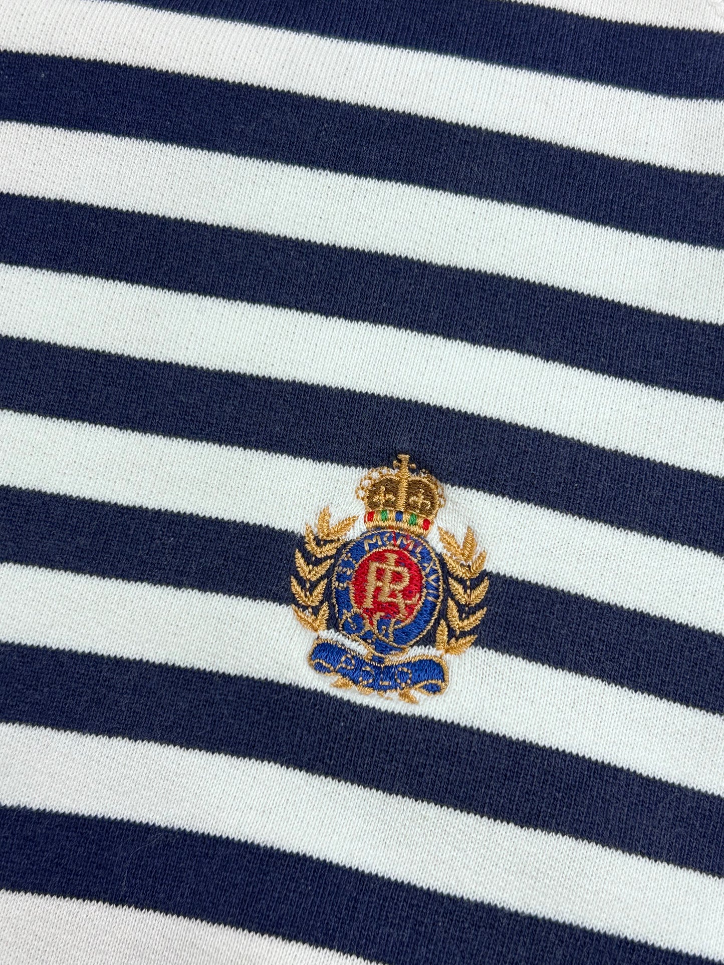 Y2K Polo Striped Crewneck