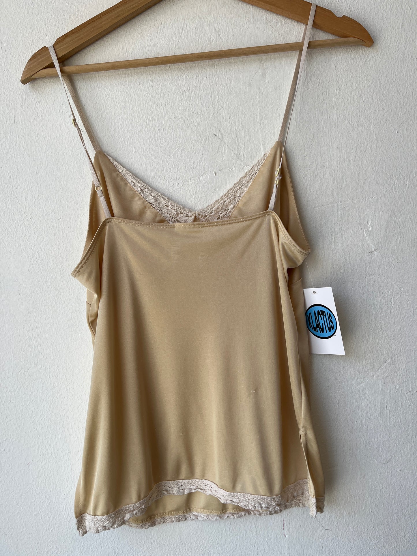 80's Cream Lace Camisole