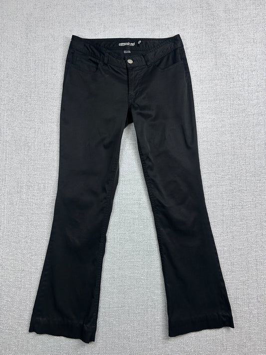 Y2k Black Shiny Pants 28"