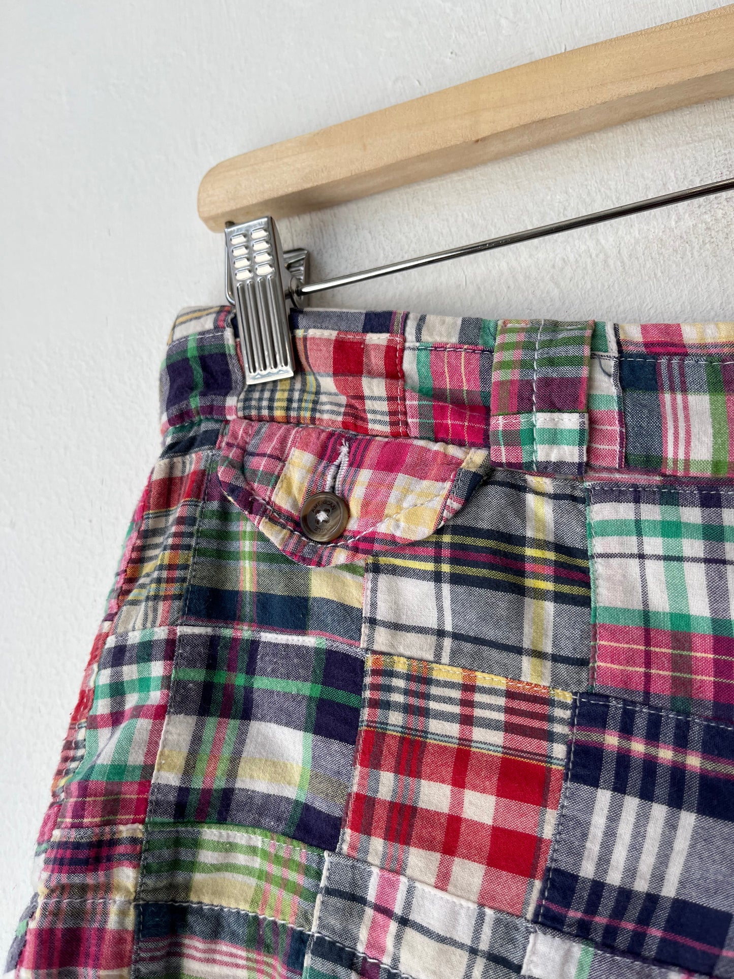 Y2K Plaid Mini Shorts 30"