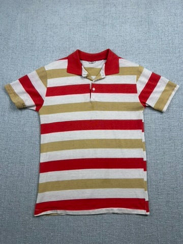 70's Striped Polo Shirt