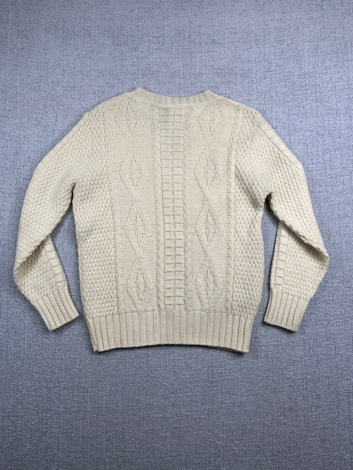 70's White Knit Sweater