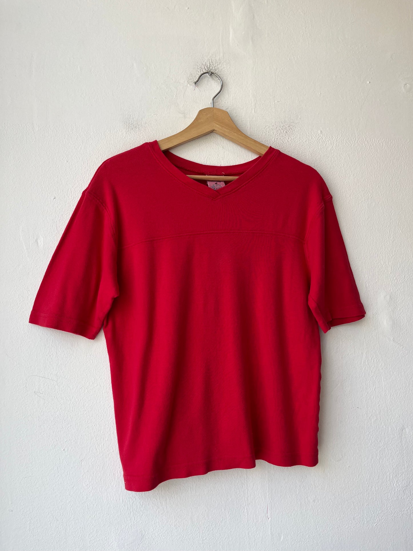90's Red Cotton Football Shirt
