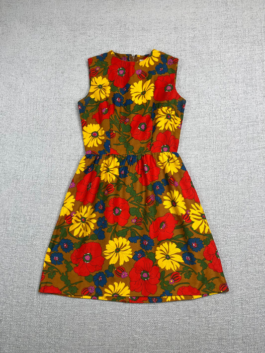 70's Floral Mini Sundress