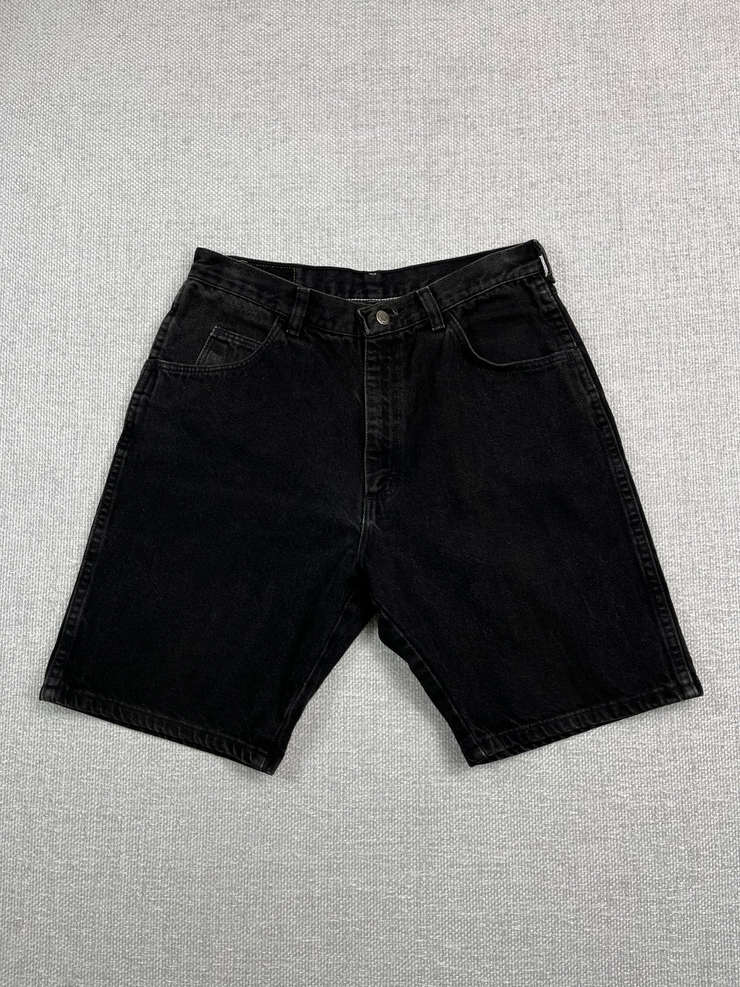 Y2K Wrangler Black Denim Shorts 30"
