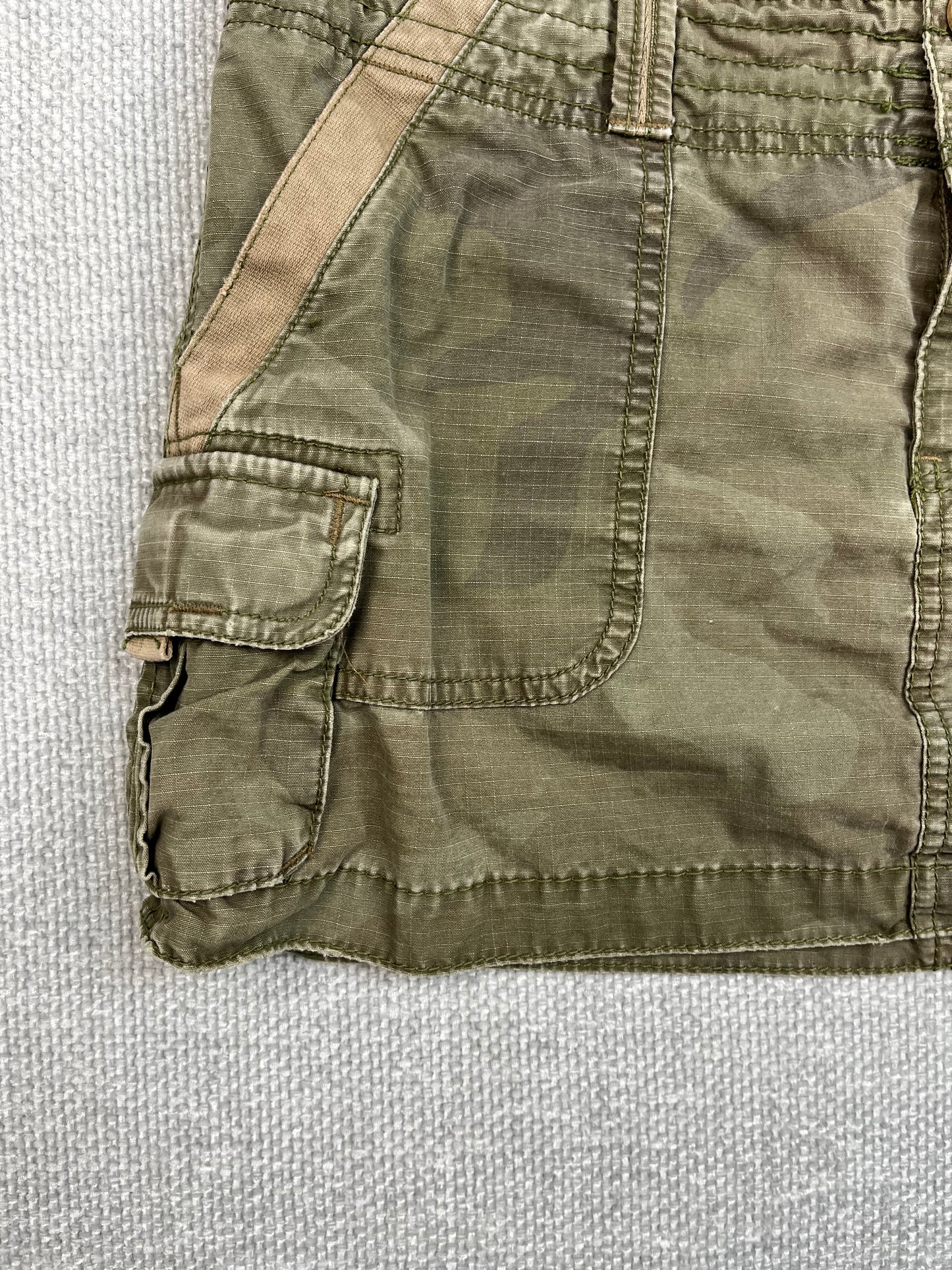 Y2K Camo Mini Skirt 31"