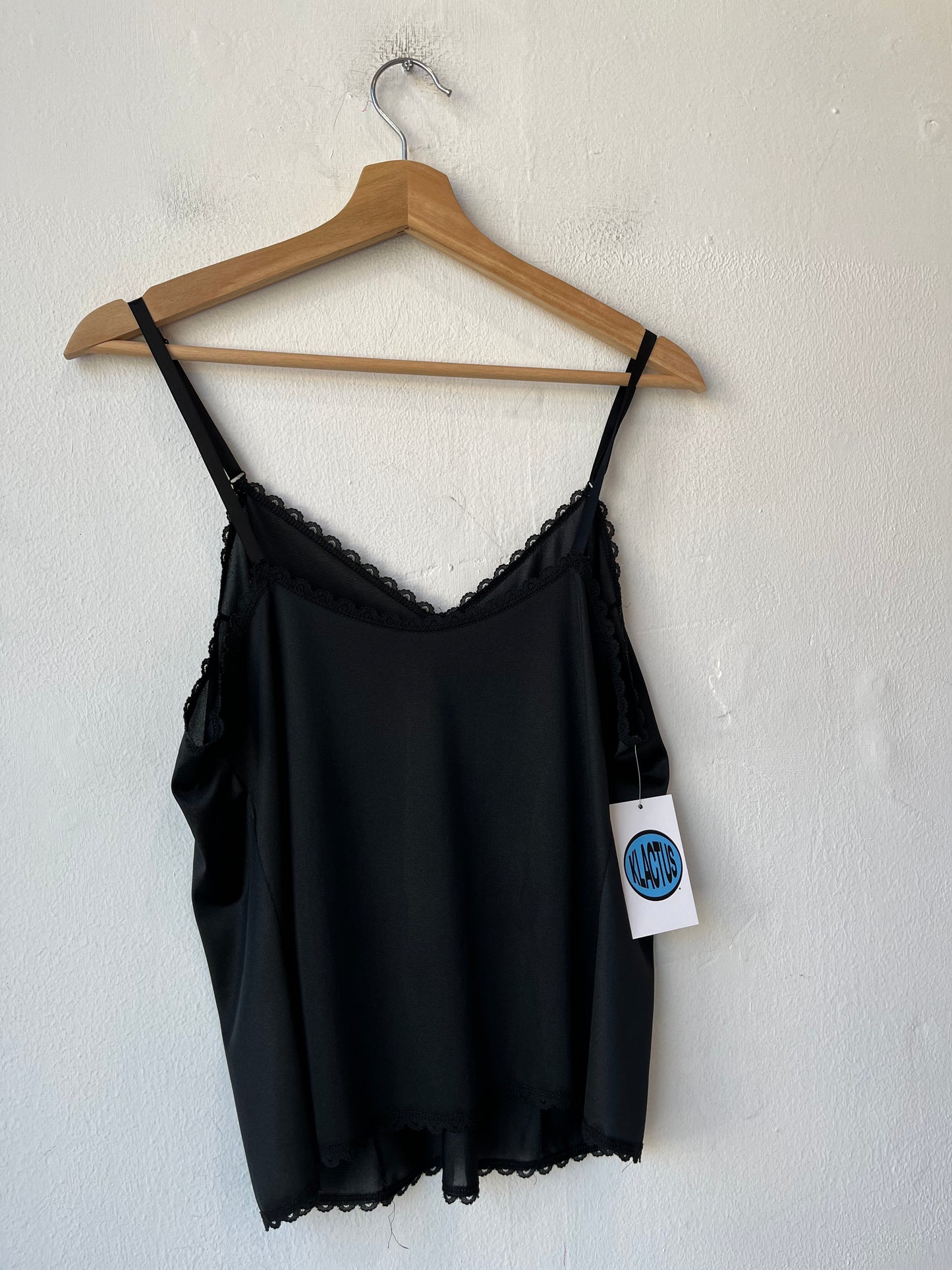 80's Sheer Black Camisole