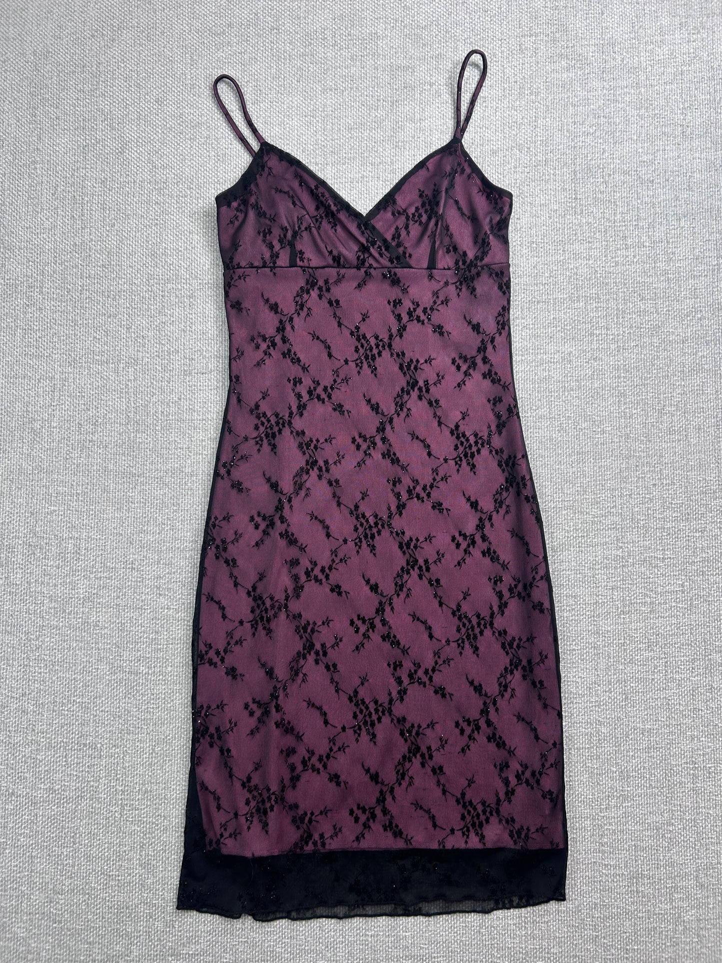 Y2K Floral Mesh Dress