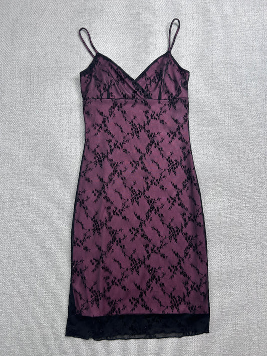 Y2K Floral Mesh Dress