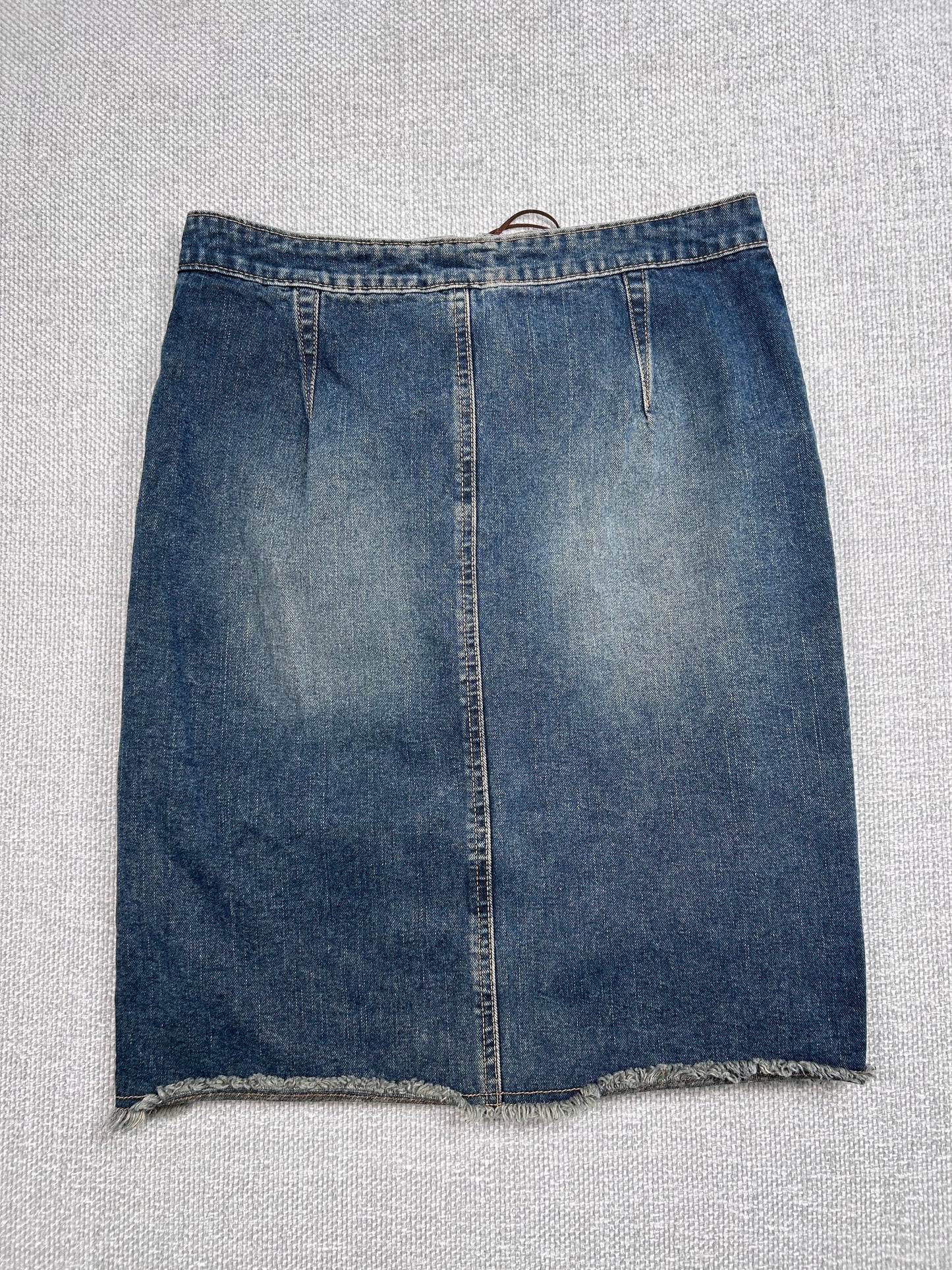 Y2K Denim Midi Skirt 28-30”