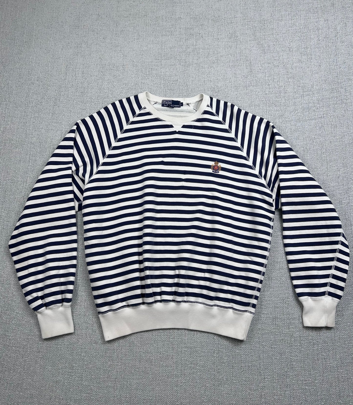Y2K Polo Striped Crewneck