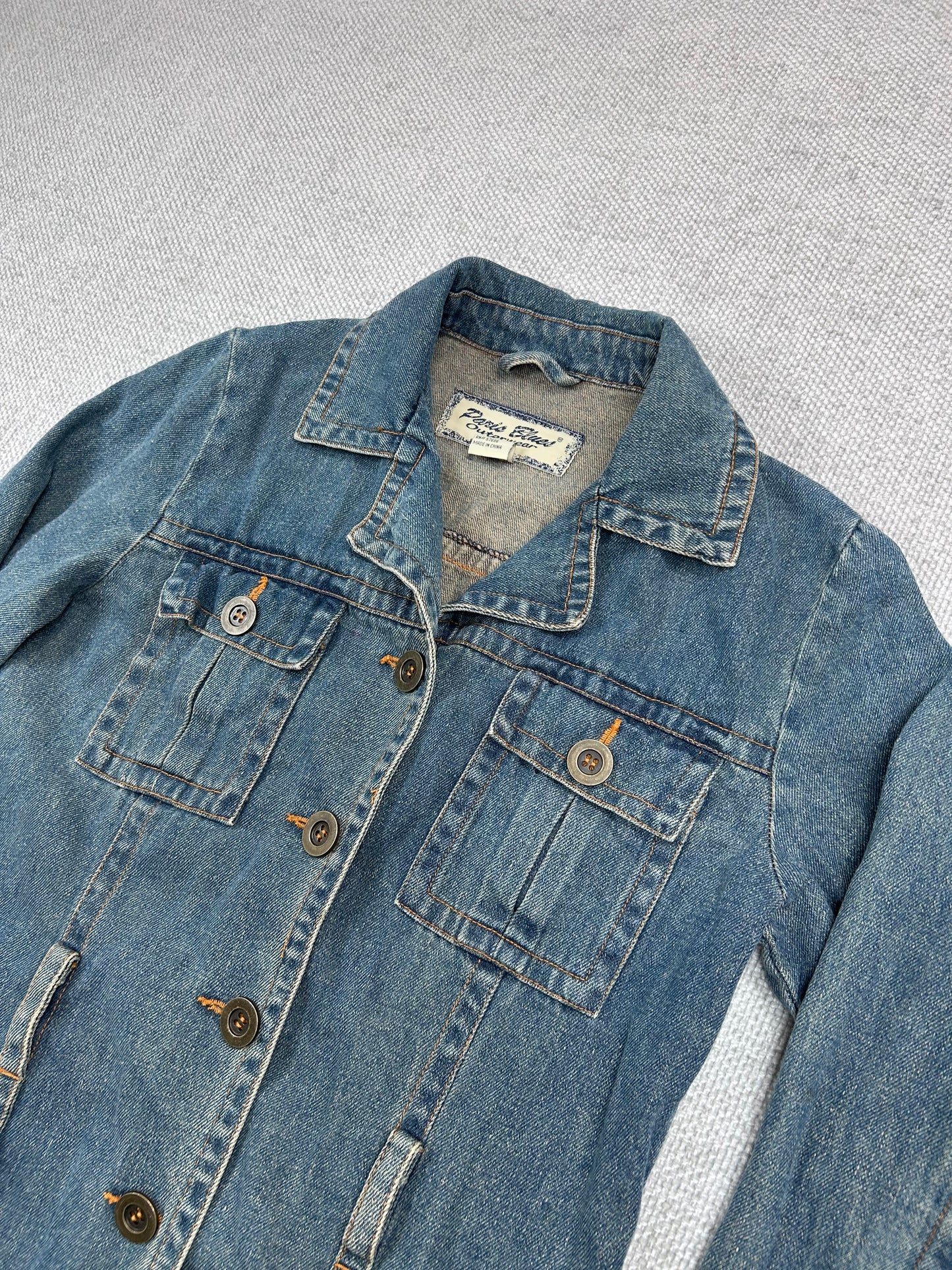 Y2K Paris Blues Denim Jacket