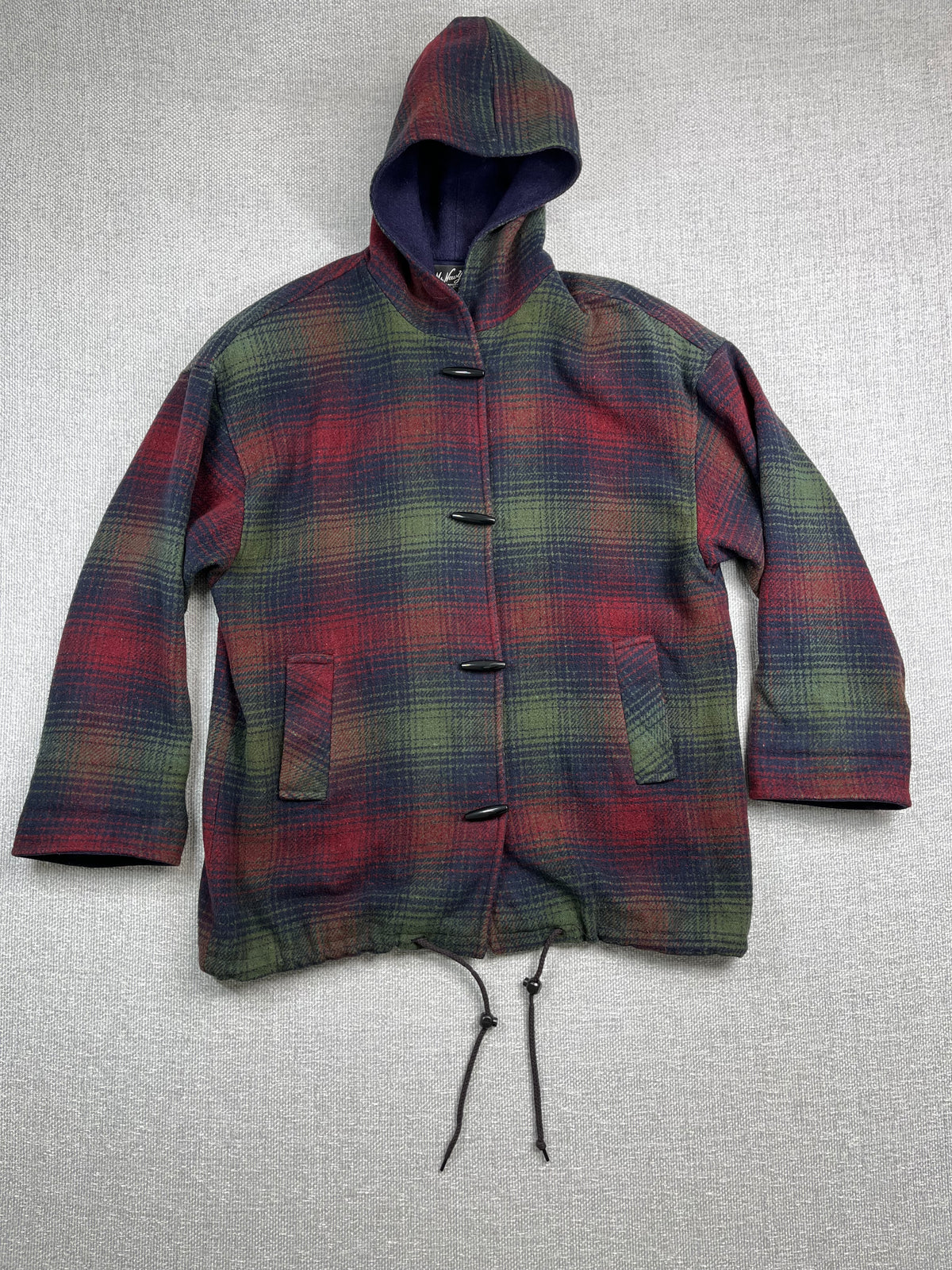 Y2K Wool Hooded Coat