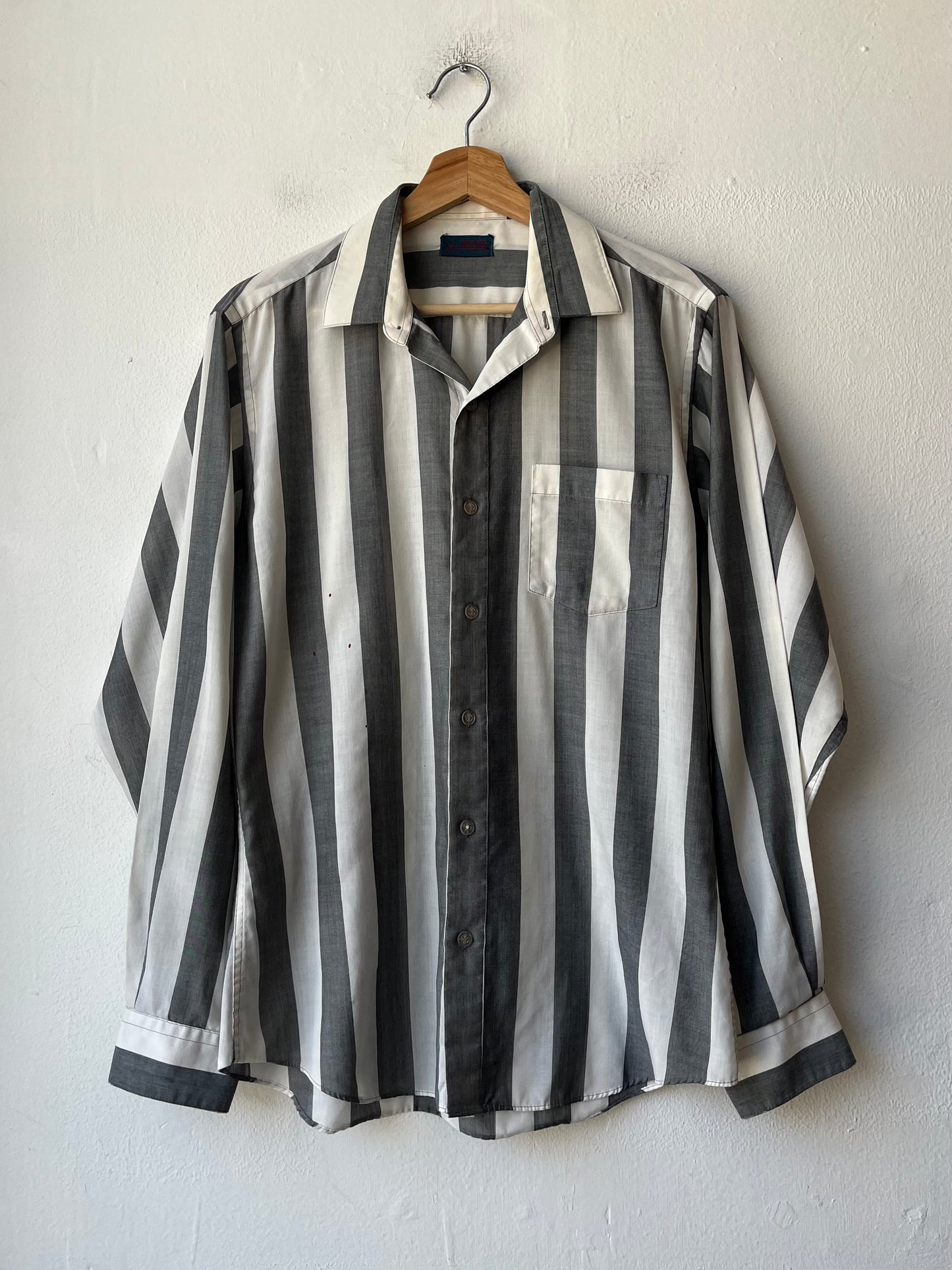 90's Striped Button Down Shirt