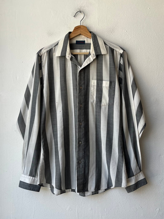 90's Striped Button Down Shirt