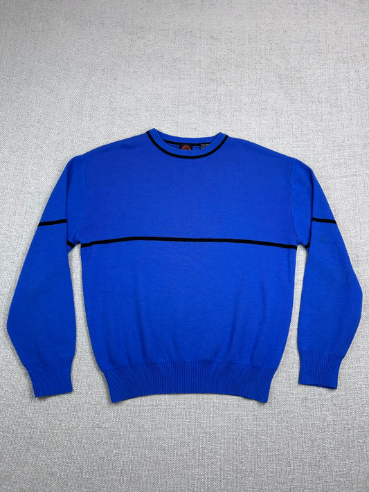 Y2K Blue Striped Sweater