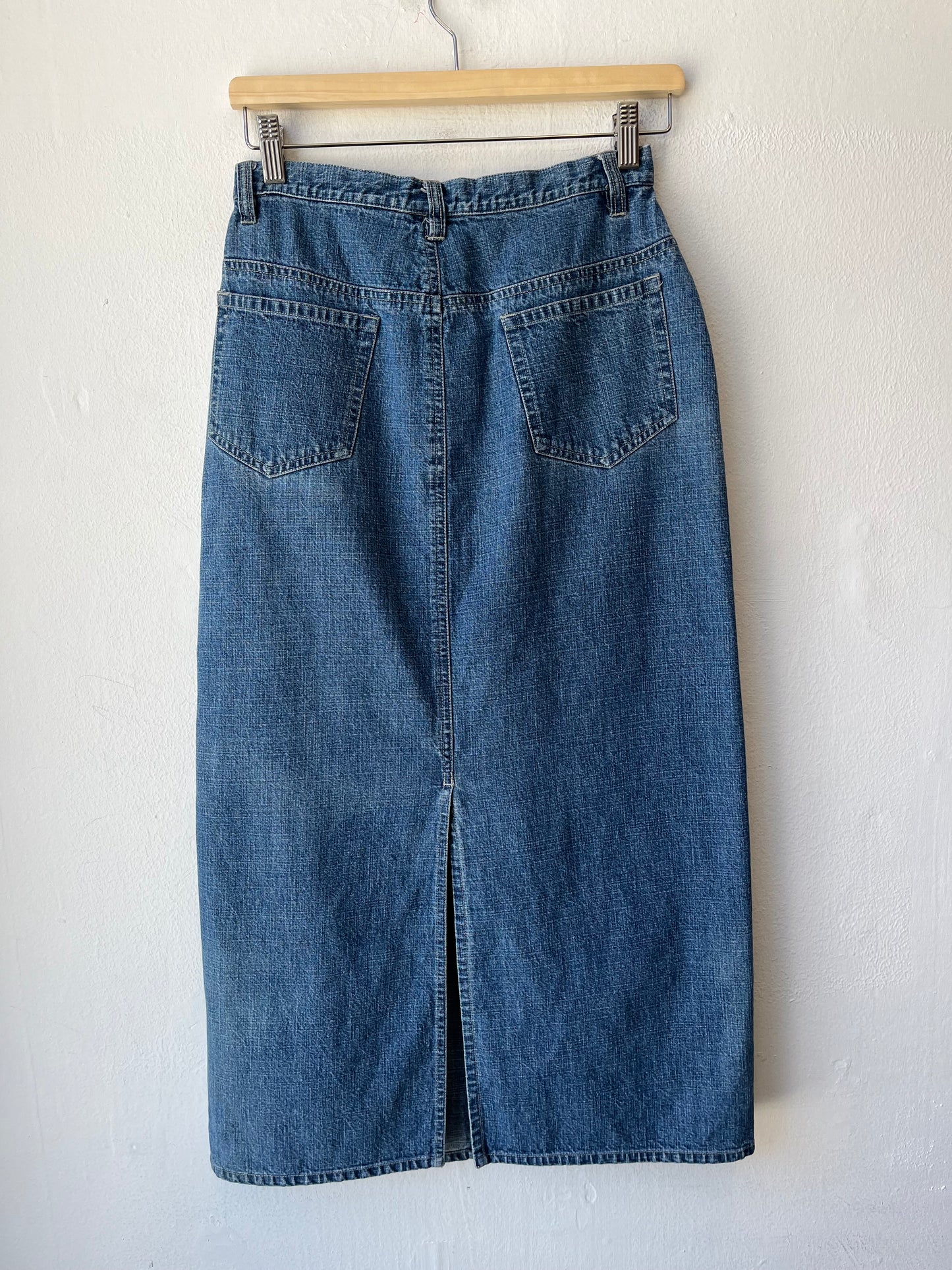 90's Denim Maxi Skirt 26"