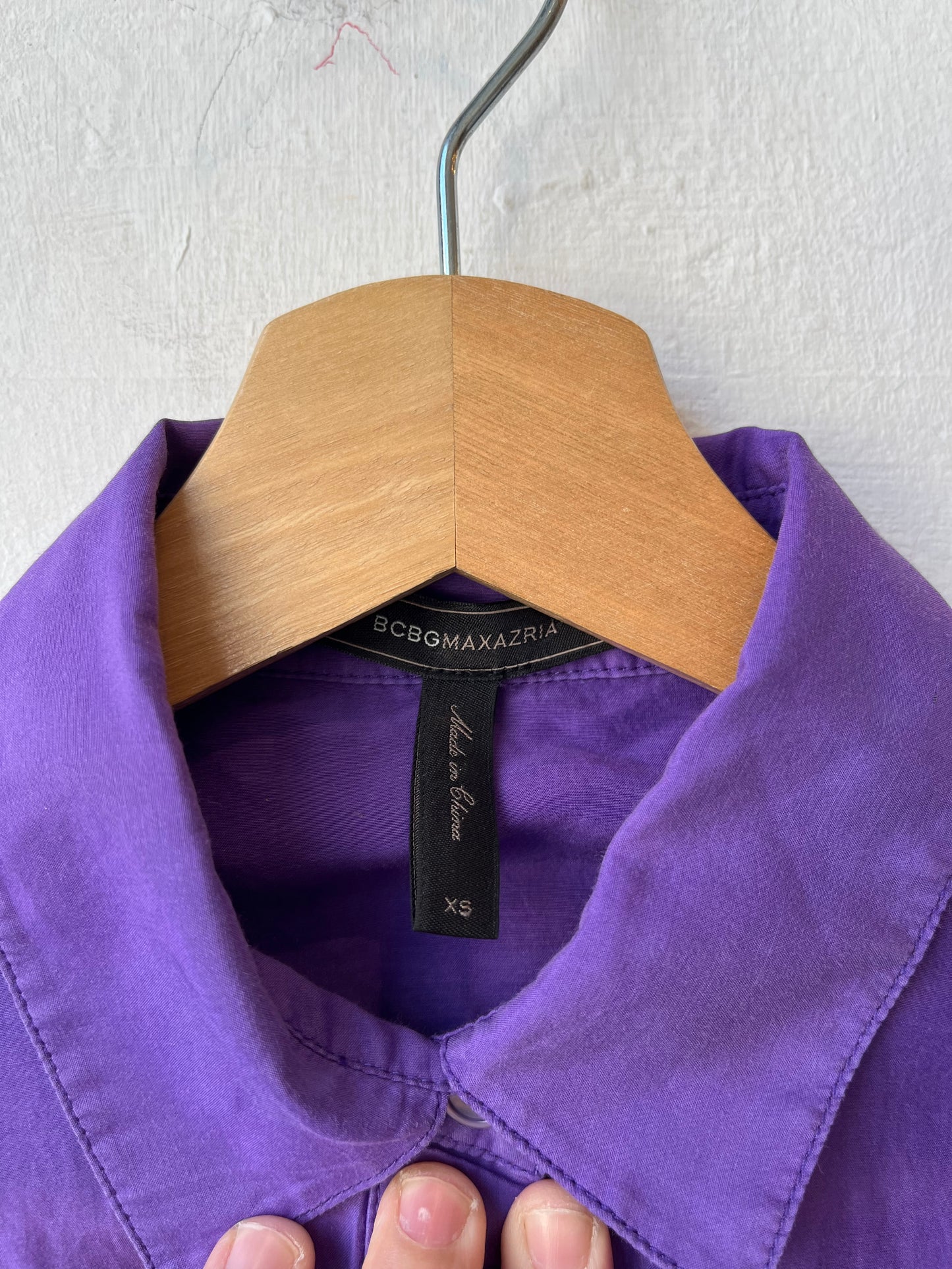 Y2K Purple Button Down Shirt